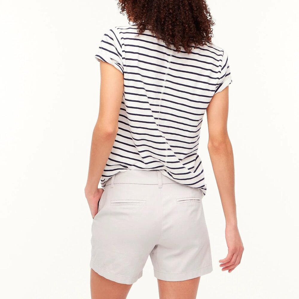 J. Crew Oyster Grey 5" Classic Chino Short/NWT/Size 14 - Picture 5 of 12